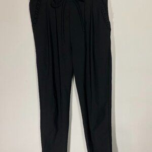 KanCan Black Ruffle Waisted Pants